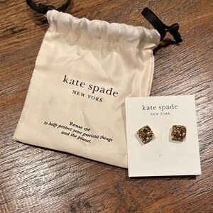 Kate Spade Sparkling Gold-Tone Earrings